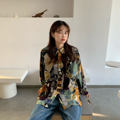 Ladies Fashion Long Sleeve Shirt Tops