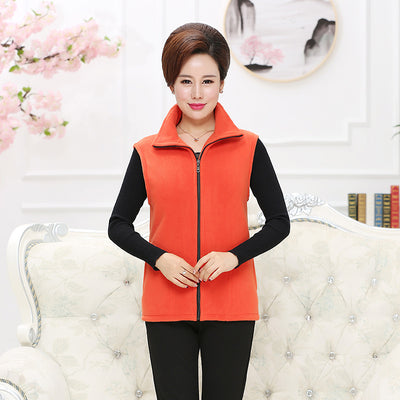Coral Fleece Waistcoat Ladies Plush Vest