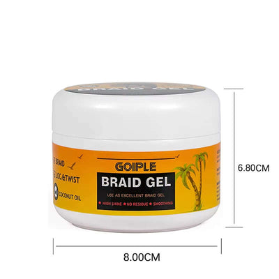 GOIPLE Hair Pomade Edge Control Gel Smooth Frizzy Hair for Styling Braiding Cream Control Frizz Edges Braid Gel