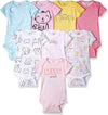 Baby-Girls 8-Pack Short Sleeve Mix & Match Bodysuits