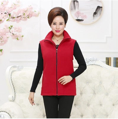 Coral Fleece Waistcoat Ladies Plush Vest